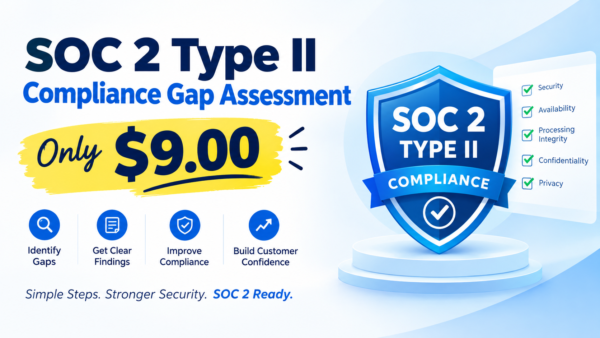 SOC 2 Type II Compliance Gap Assessment - Only $9.00